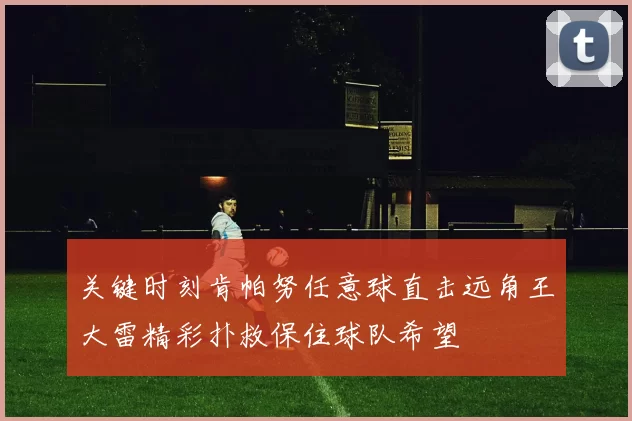 关键时刻肯帕努任意球直击远角王大雷精彩扑救保住球队希望